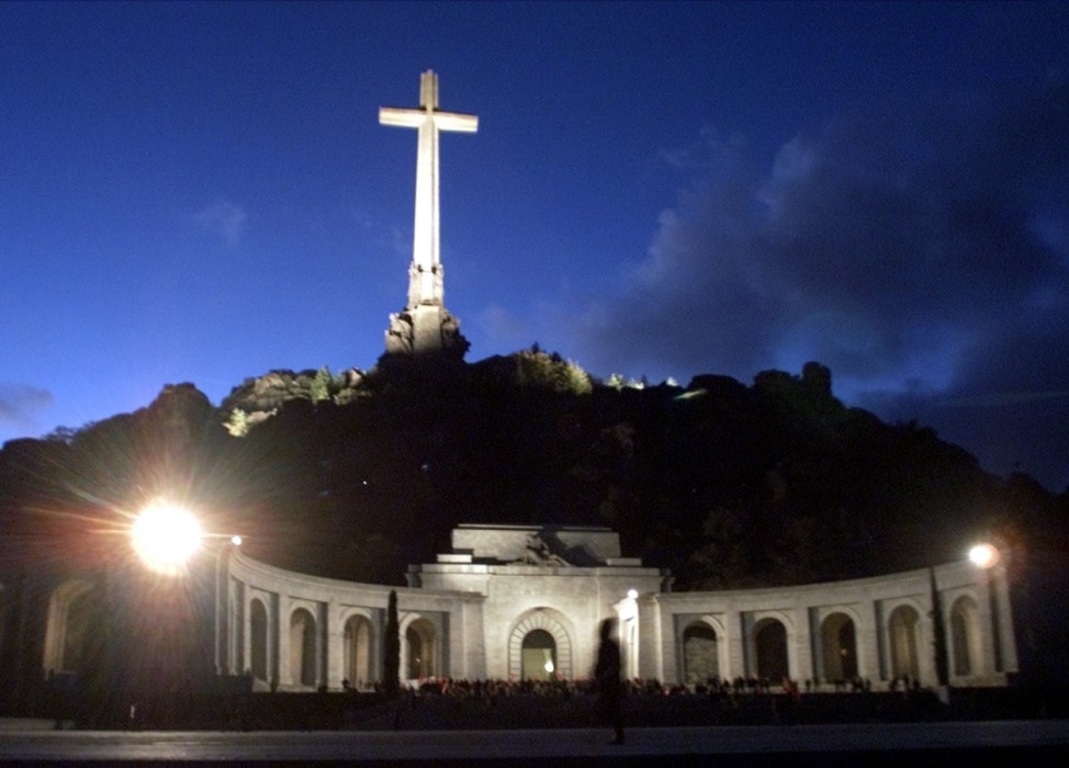 VIEW OF LATE GENERAL FRANCO'S  MAUSOLEUM IN THE VALLEY OF THE FALLEN MAUSOLEUM NEAR MADRID