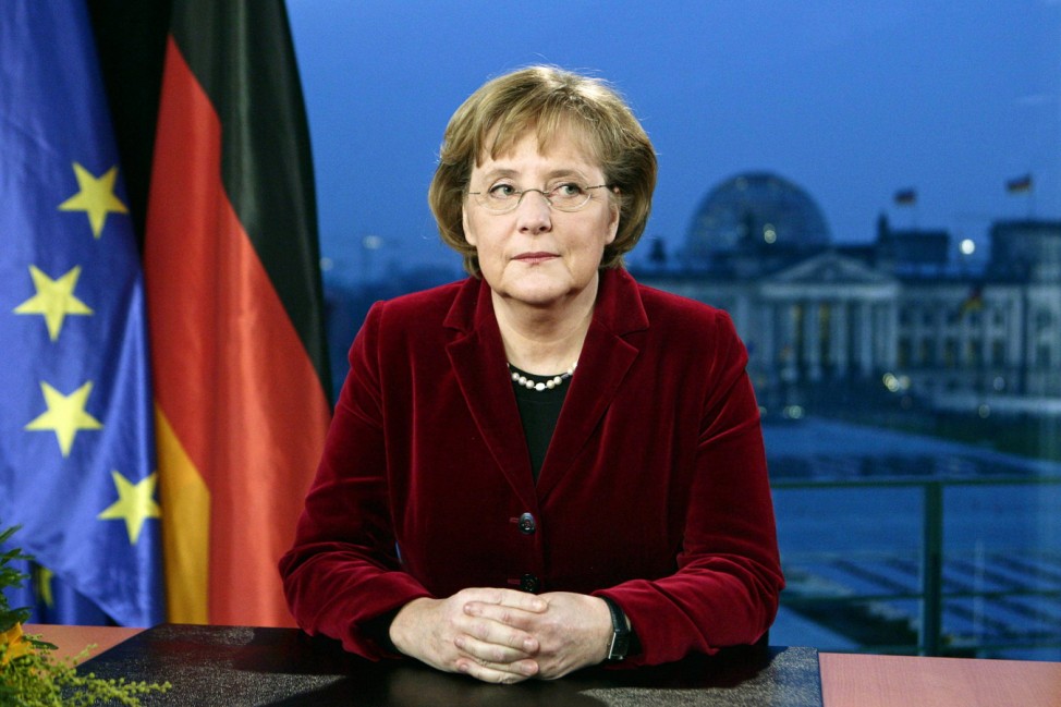 Bundeskanzlerin Angela Merkel hält Neujahrsansprache