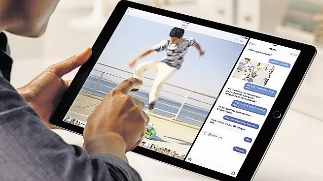 Braucht man das?: Riesenflunder für Profis: Apples neues iPad pro.