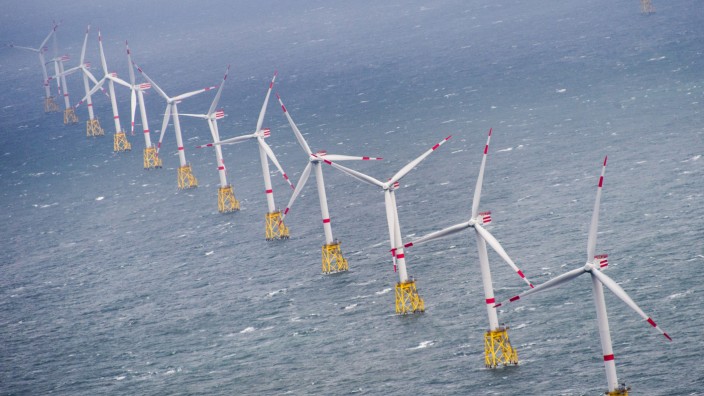 Windenergie: Ehrgeizige Pläne: In den nächsten sieben Jahren soll sich die bisher in der Nordsee installierte Windkraftleistung vervierfachen, bis 2050 sogar verzehnfachen.