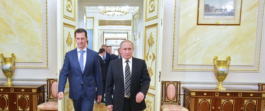 Krieg in Syrien: Syriens Machthaber Assad war erst im Oktober zu Besuch in Moskau.