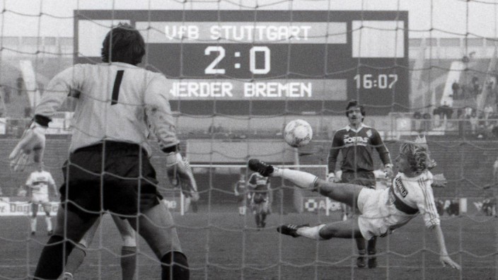 VfB Stuttgart Werder Bremen Jürgen Klinsmann VfB Stuttgart 08 11 1986