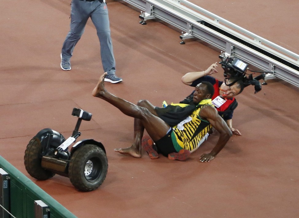 Beijing 2015 IAAF World Championships; Bolt segway