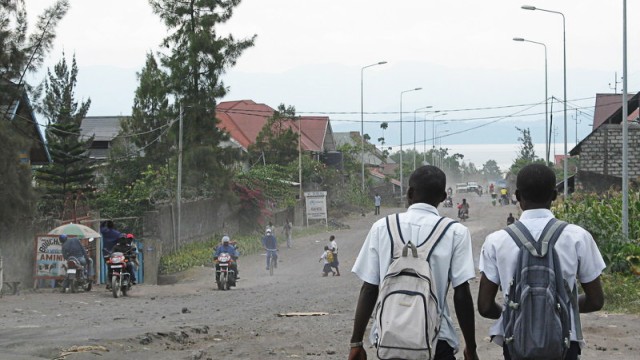 Arbeit im Kongo: Straßenszene in Goma: Weil sie nicht bezahlt werden, lassen sich viele Journalisten bestechen