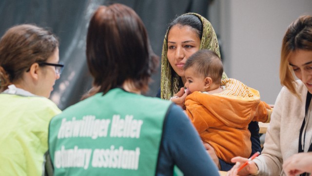 Erstaufnahme-Einrichtung für Flüchtlinge in Dresden