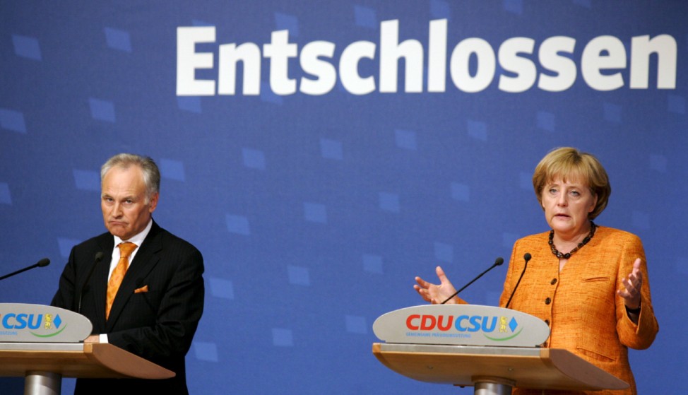 Gemeinsame Präsidiumssitzung CDU/CSU -Merkel Huber