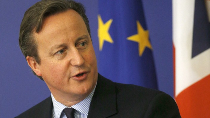 Britain's Prime Minister David Cameron addresses a news conference in Sofia