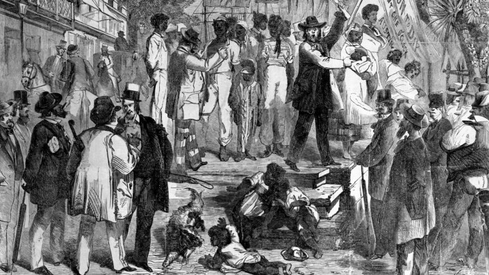 Verkauf von Sklaven in den USA