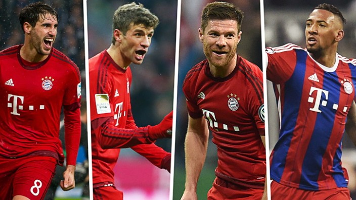 Müller, Boateng und Co.: Diese Bayern-Profis verlängern: Javi Martinez, Thomas Müller, Xabi Alonso und Jérôme Boateng.