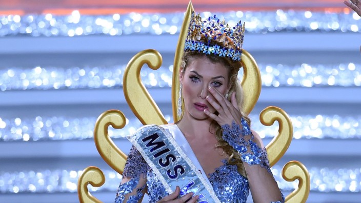 Schönheitswettbewerb: Ist gerührt von ihrem Sieg: die neue Miss World 2015