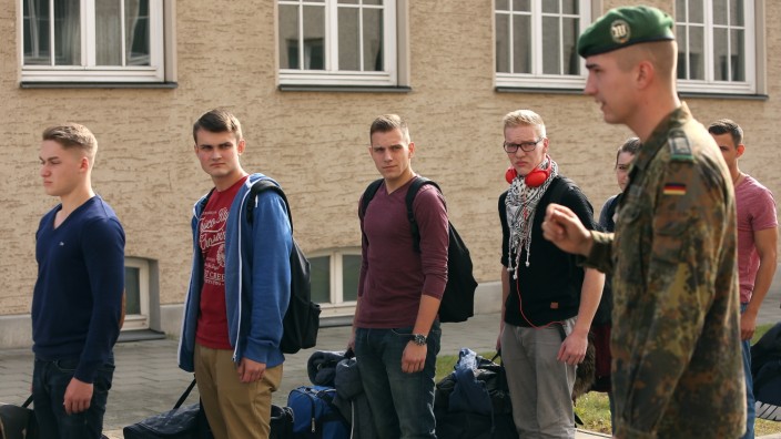 New Recruits Arrive At Bundeswehr Barracks