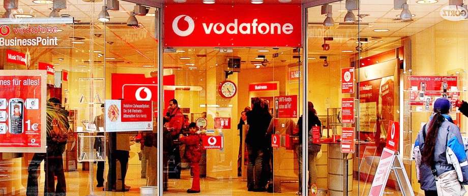 IT-Sicherheit: Eine Vodafone-Filiale in Hamburg (Archivbild)