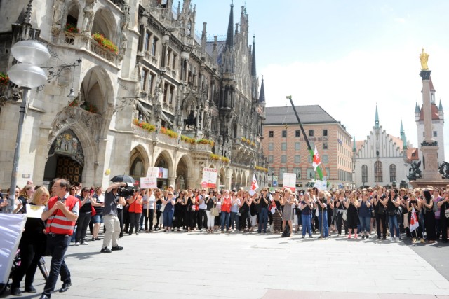 Streik von Erziehern in München, 2015