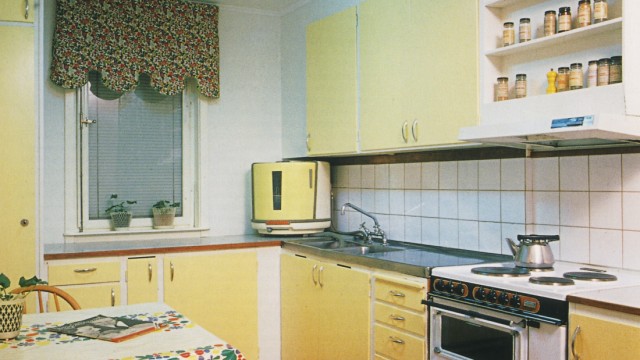 Typische Schwedenküche der 1950er Jahre