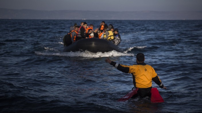 Flüchtlinge auf Lesbos/Griechenland