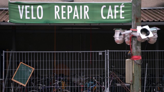 Ehemalige Luitpoldkaserne: Im Kreativquartier gibt es auch ein Reparaturcafé für Fahrräder.