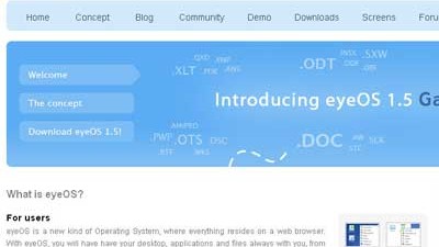 Neue ausgelagerte PC-Programme: Freies Betriebssystem im Netz: eyeOS