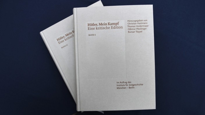 Kommentierte Ausgabe: Das Institut für Zeitgeschichte hat an diesem Freitag die kommentierte Fassung von Adolf Hitlers Hetzschrift "Mein Kampf" vorgestellt.
