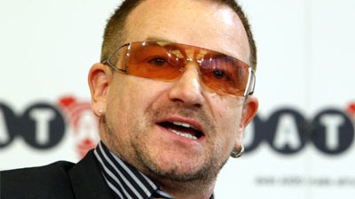 Aktivist Bono: U2-Sänger Bono: "Der Kampf gegen die Armut geht immer noch nicht schnell genug".