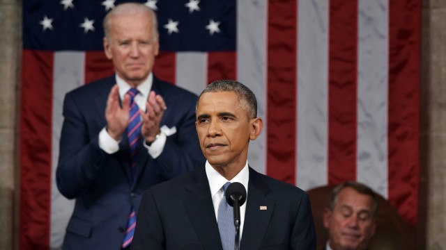State of the Union: Biden begeistert, Boehner komatös: Obamas Rede zur Lage der Nation am 20. Januar 2015.
