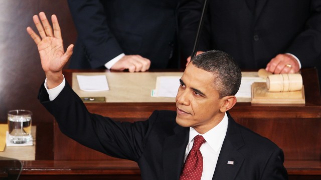 President Obama Addresses The Nation During State Of The Union Address