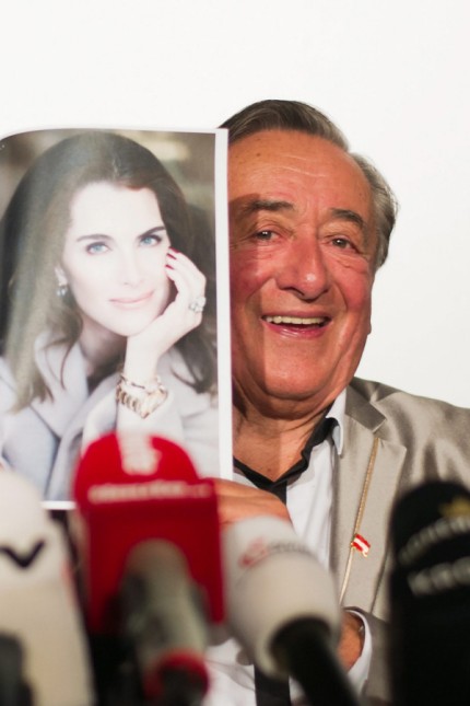 Richard Lugner presents his special guest Brooke Shields in Vienn