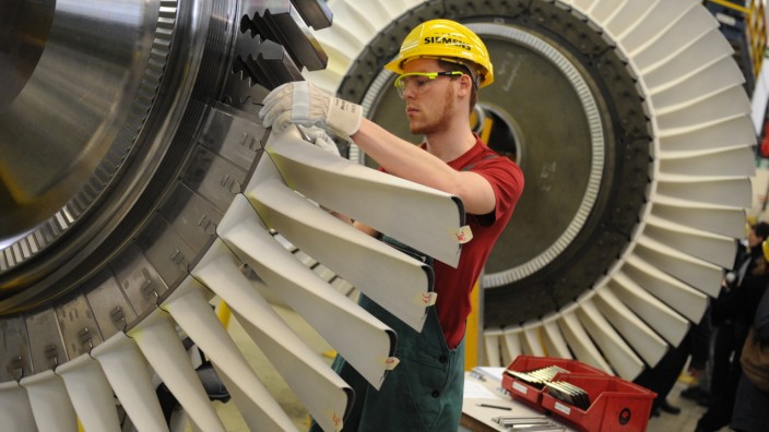 Produktion Gasturbinenwerk Siemens AG