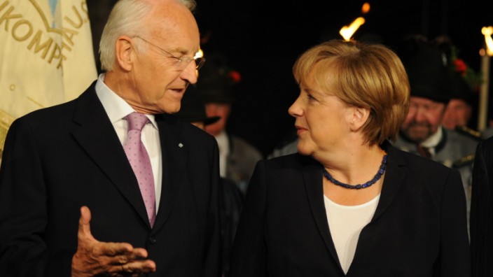 Manuel Barroso, Angela Merkel, Edmund Stoiber, 2011