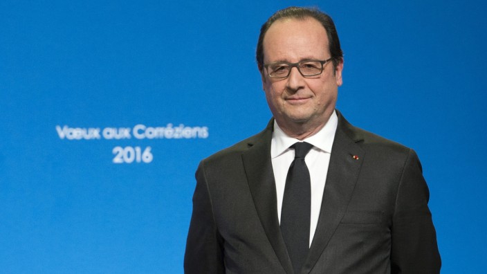 President Hollande's visit for New Year wishes