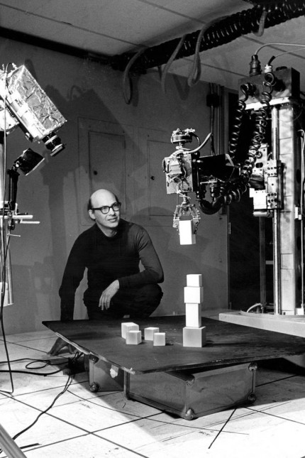 Nachruf: Früherziehung: Marvin Minsky ließ 1968 Computer mit Bauklötzen spielen.