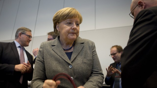 Deutschland Berlin Bundestag CDU Fraktion Bundeskanzlerin Angela Merkel CDU 26 01 2016