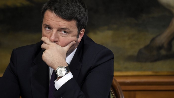 Italien: Eigentlich ein begeisterter Europäer: der italienische Premierminister Matteo Renzi, hier am 13. Januar 2016 in Rom.