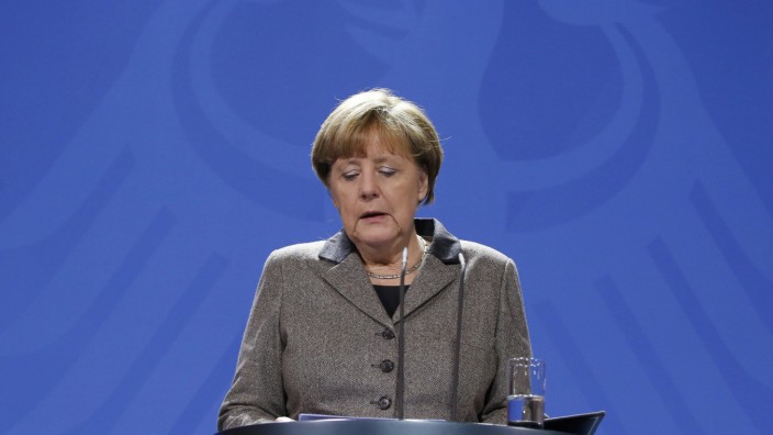 German Chancellor Merkel makes statement on Istanbul attack at Chancellery in Berlin, file