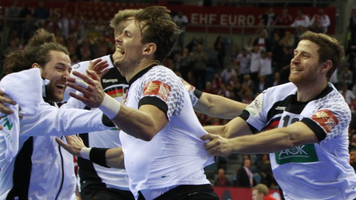 Vor dem EM-Finale: Deutsche Handballer: Wollen auch nach dem Finale wieder so jubeln