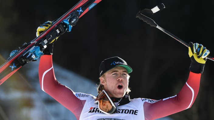Männer-Abfahrt : Sieger in Garmisch: Der 23-jährige Norweger Alexander Aamodt Kilde.