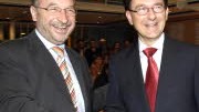 Kommunalwahl 2008: Karl Roth (CSU, li.) setzte sich gegen Tim Weidner (SPD) bei den Landratswahlen im Landkreis Starnberg durch.