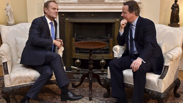 David Cameron Meets President of The European Council Donald Tusk