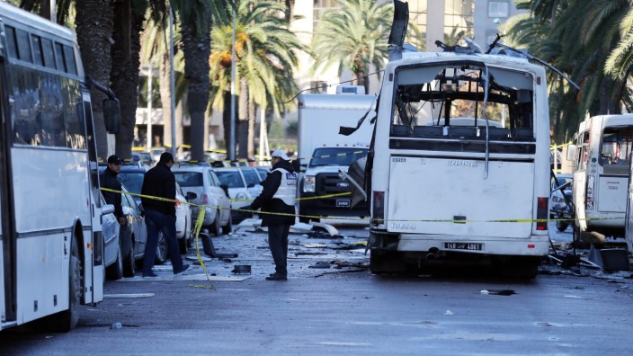 scene of bus bombing