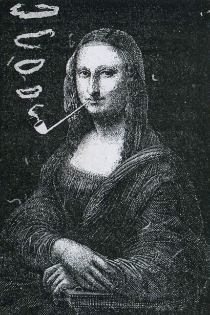 Eugène Bataille Mona Lisa Smoking a Pipe
