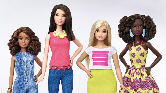 New Barbie body types and colors released