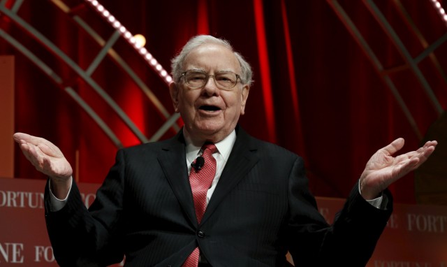 Warren Buffett, chairman and CEO of Berkshire Hathaway, speaks at the Fortune's Most Powerful Women's Summit in Washington