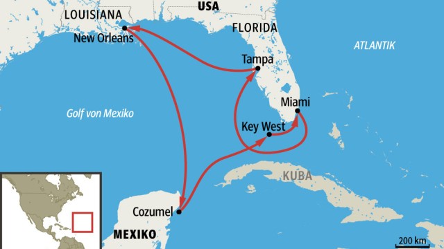 Golf von Mexiko: SZ-Karte