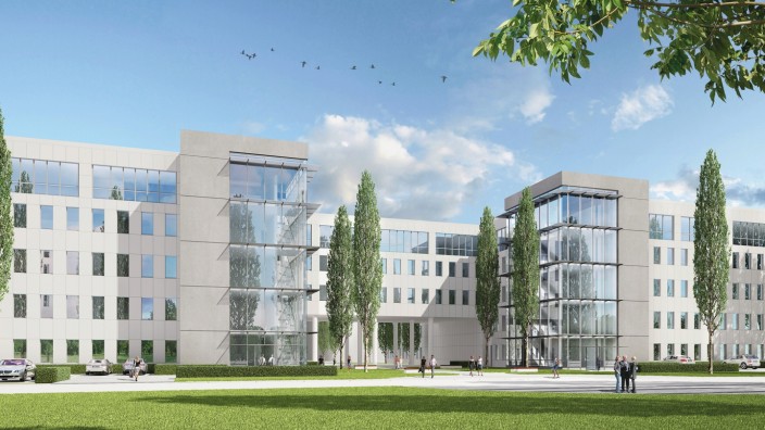Unterschleißheim: Neue Funktion: Das Bürogebäude wird nach den Plänen der Business-Campus-Gesellschaft so umgebaut, dass kleinere Firmen darin passende Räume finden.