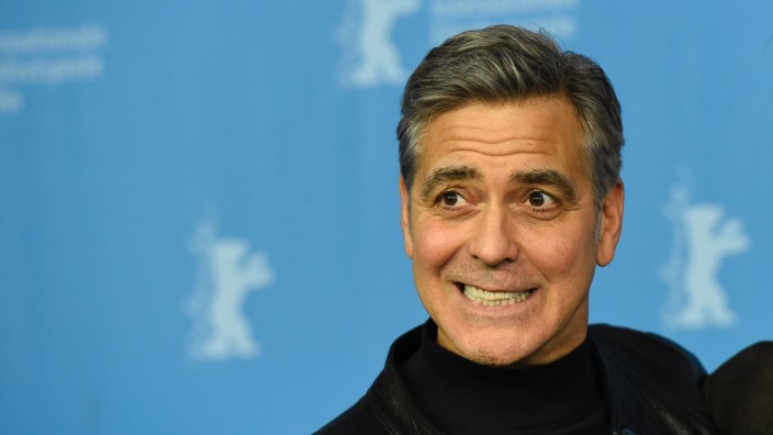 Männer in der Politik: George Clooney auf der Berlinale 2016. Ob er wohl weiß, wer ihm alles gleichen soll?
