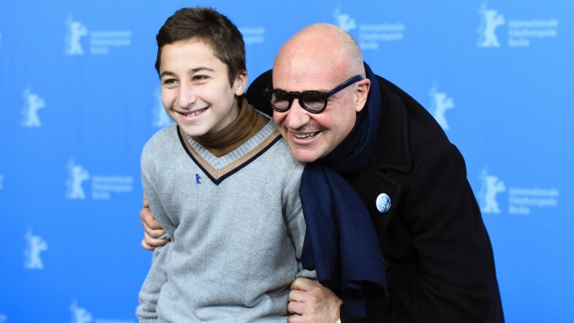 Berlinale: Der Regisseur Gianfranco Rosi (rechts) und sein Protagonist Samuele Pucillo auf der Berlinale