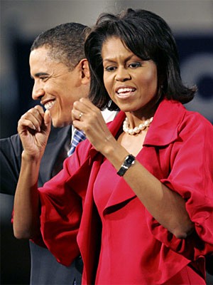 Michelle und Barack Obama; AP