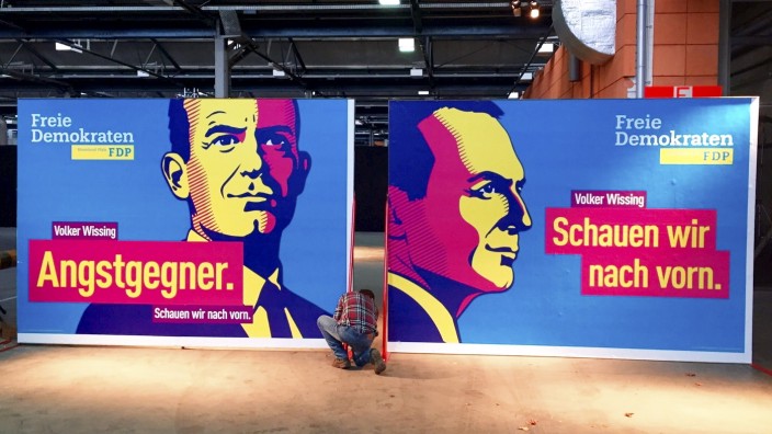 FDP-Wahlplakate