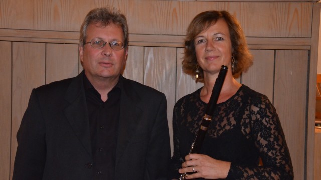 Culture in the district: Proven duo: Matthias Gerstner and Anette Hartig, organ and flute.