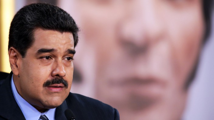 Venezuela: Der venezolanische Präsident Nicolás Maduro während einer Fernsehansprache in Caracas.