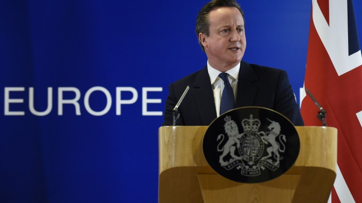 David Cameron spricht nach der Einigung auf dem EU-Gipfel